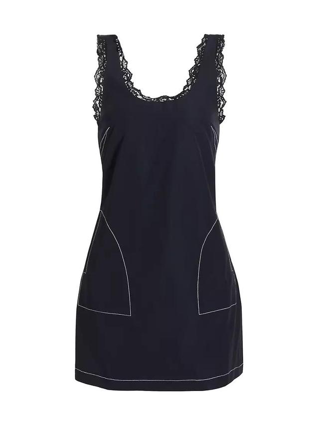 Kait Lace-Trim Tank Minidress Product Image