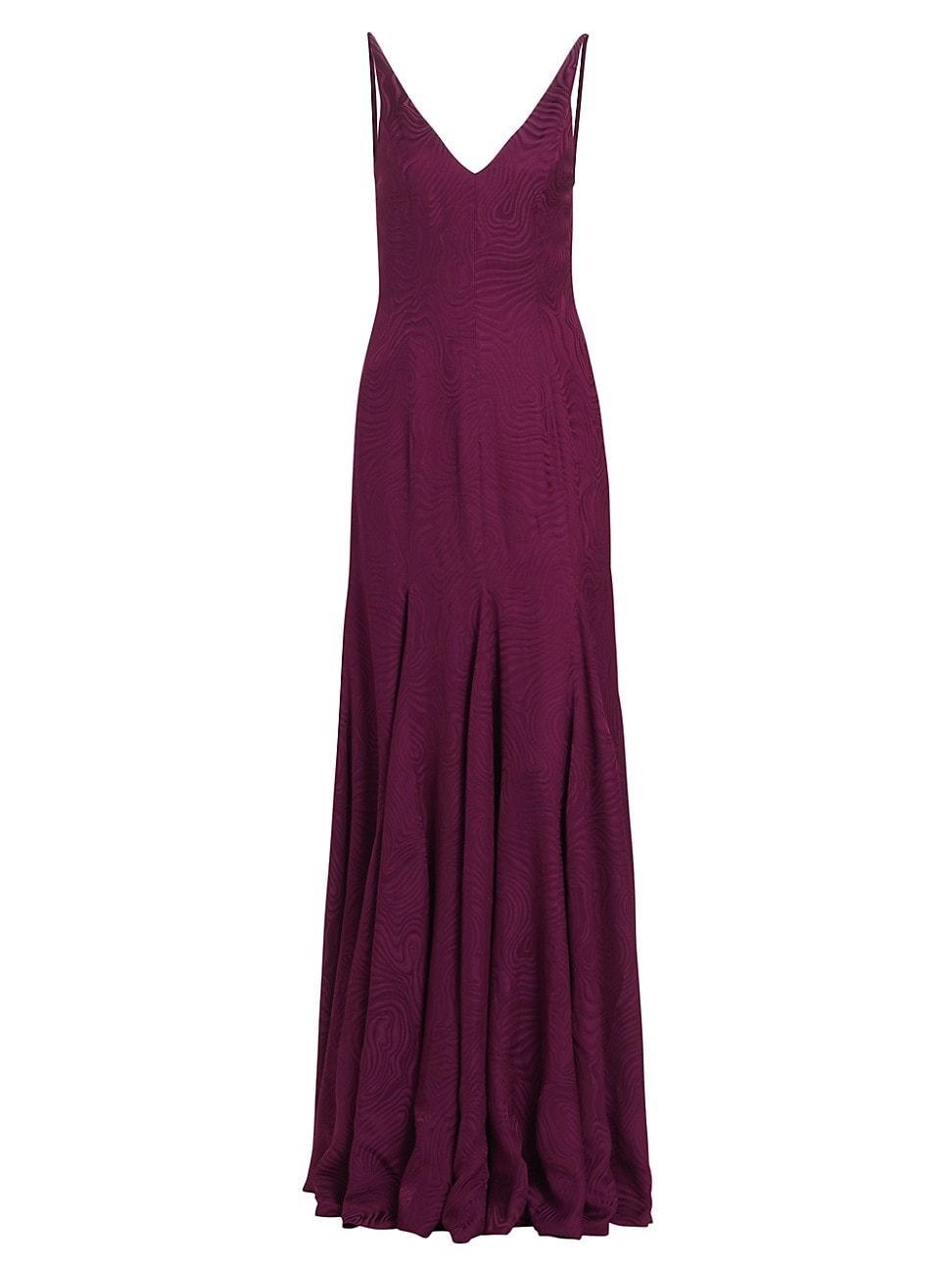 Womens Marilyn Sleeveless Jacquard Gown Product Image