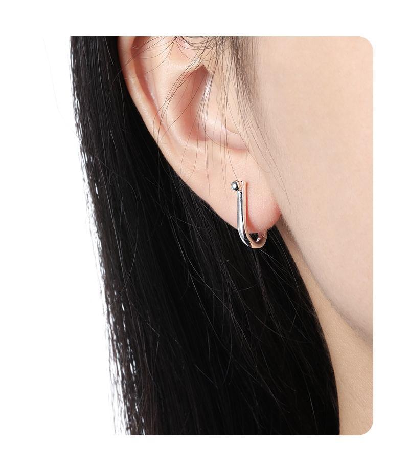 925 Sterling Silver Hoop Earring Product Image