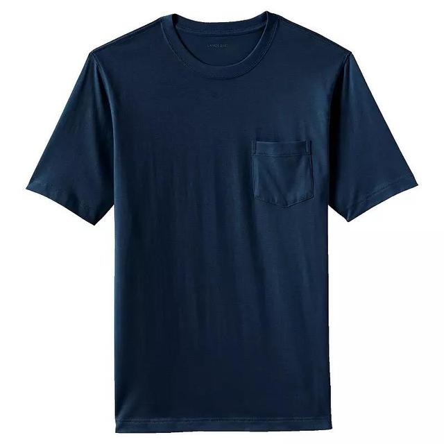 Big & Tall Lands End Super Pocket Tee, Mens Product Image