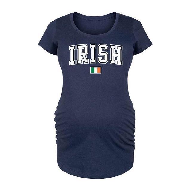 Maternity Irish Graphic Tee, Womens Black Product Image