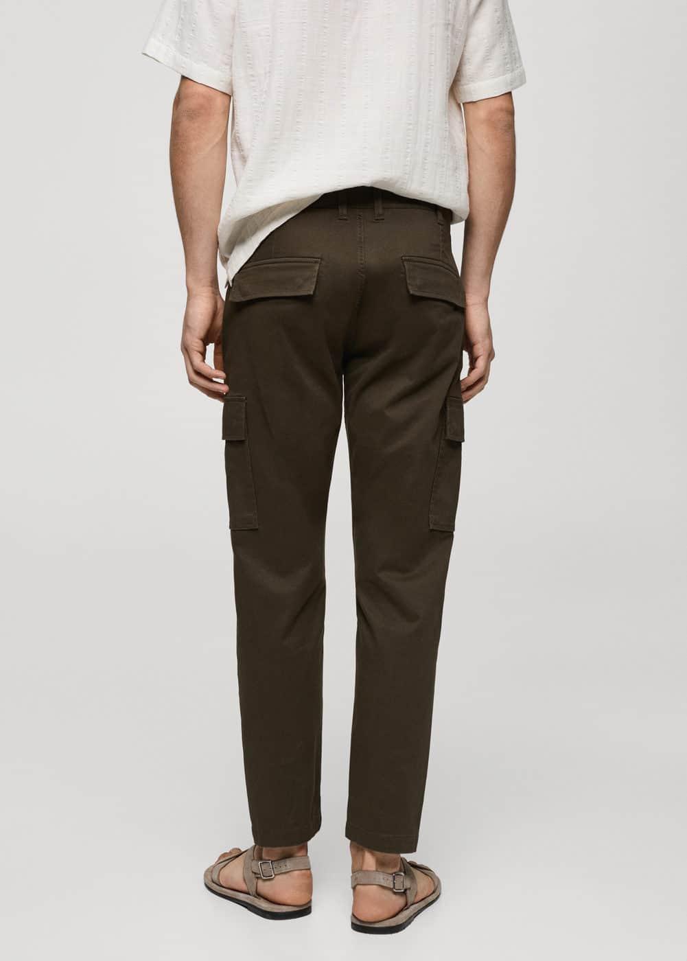 MANGO MAN - Slim-fit cotton cargo pants khakiMen Product Image