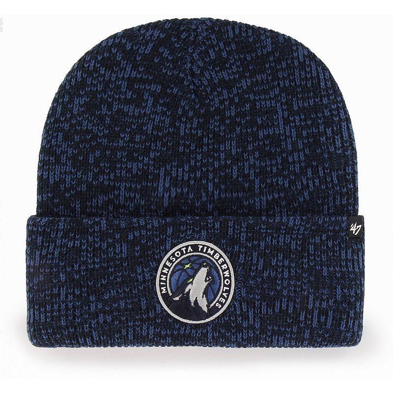 Mens 47 Minnesota Timberwolves Brain Freeze Cuffed Knit Hat, Blue Product Image