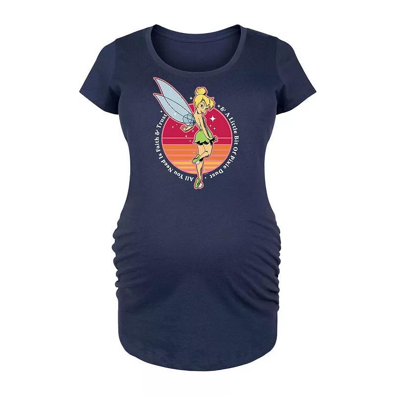 Disneys Peter Pan Maternity Faith Trust Pixie Dust Graphic Tee, Womens Product Image