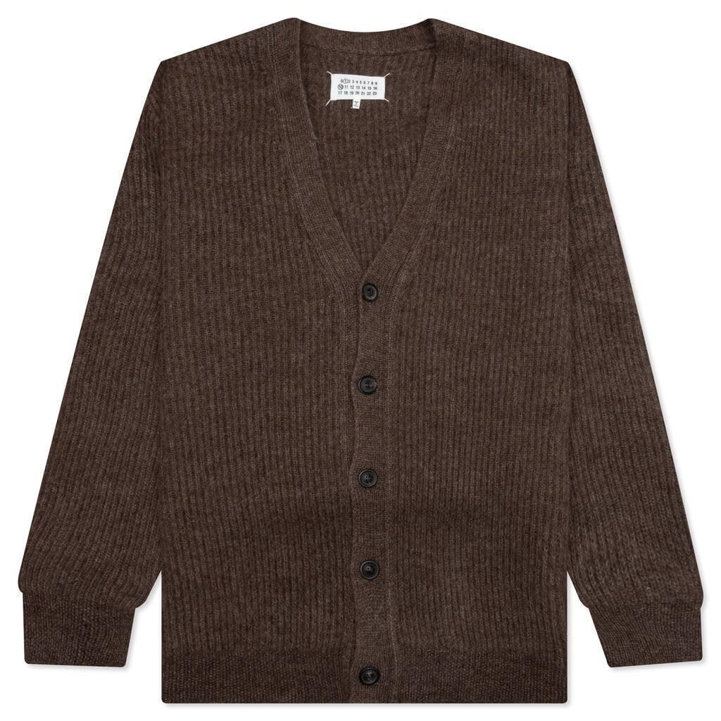 Button-Up Long-Sleeved Cardigan - Walnut Female Product Image