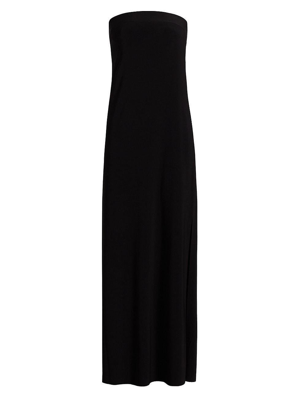 Norma Kamali Strapless Tailored Side Slit Gown Women's Dress Product Image