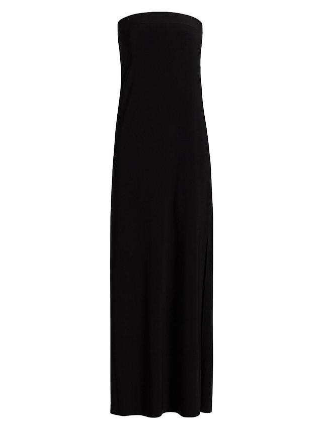 Womens Slit Strapless Gown Product Image