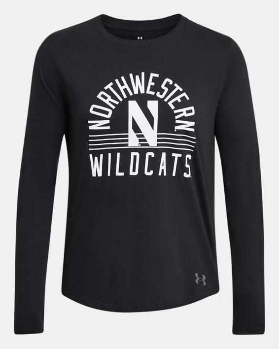 Women's UA Performance Cotton Collegiate Long Sleeve Product Image