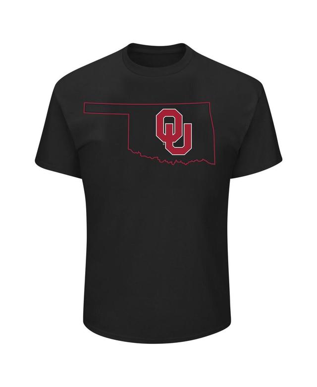 Mens Profile Black Oklahoma Sooners Big and Tall Pop T-shirt Product Image