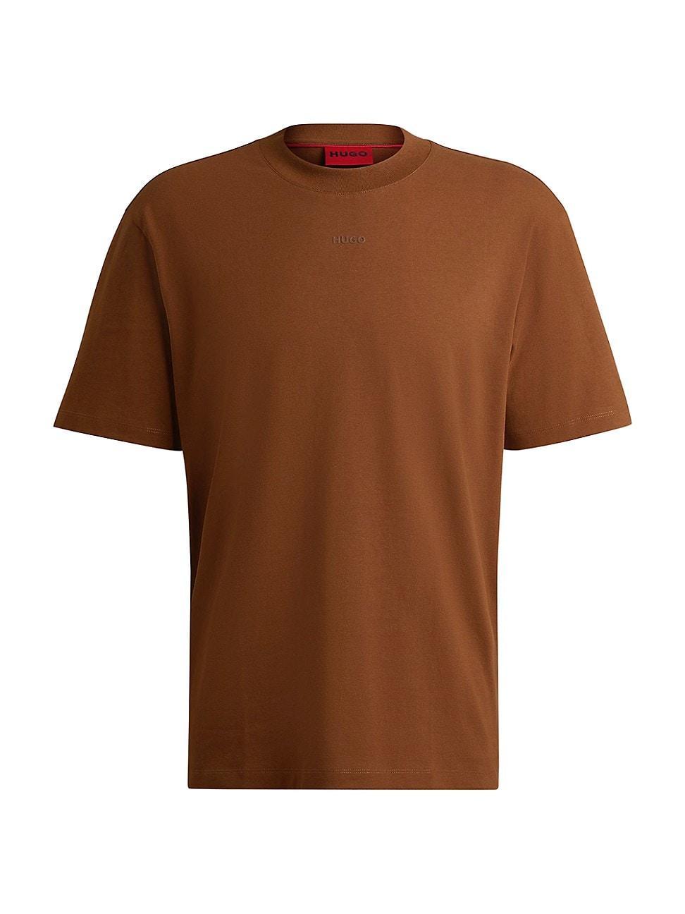 Mens Cotton-Jersey Relaxed-Fit T-Shirt with Logo Print Product Image