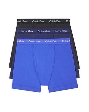 Calvin Klein Underwear Cotton Stretch 3-Pack Boxer Brief (Spellbound/White/Blue Atoll) Men's Underwear Product Image