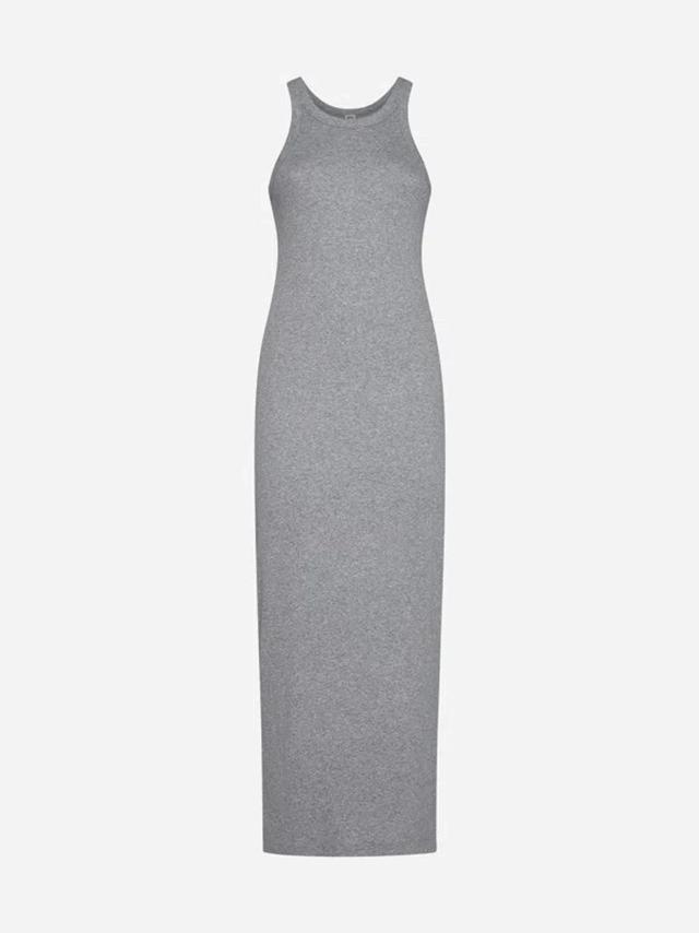 Tank Maxi Dress In Grey Melange Product Image