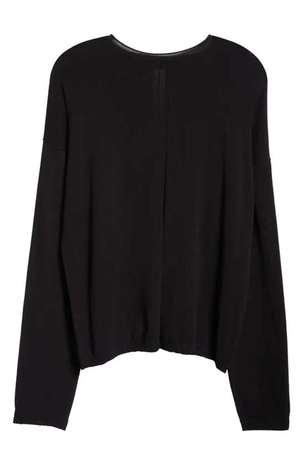 Maglia Rolled Neck Sweater In Black Product Image