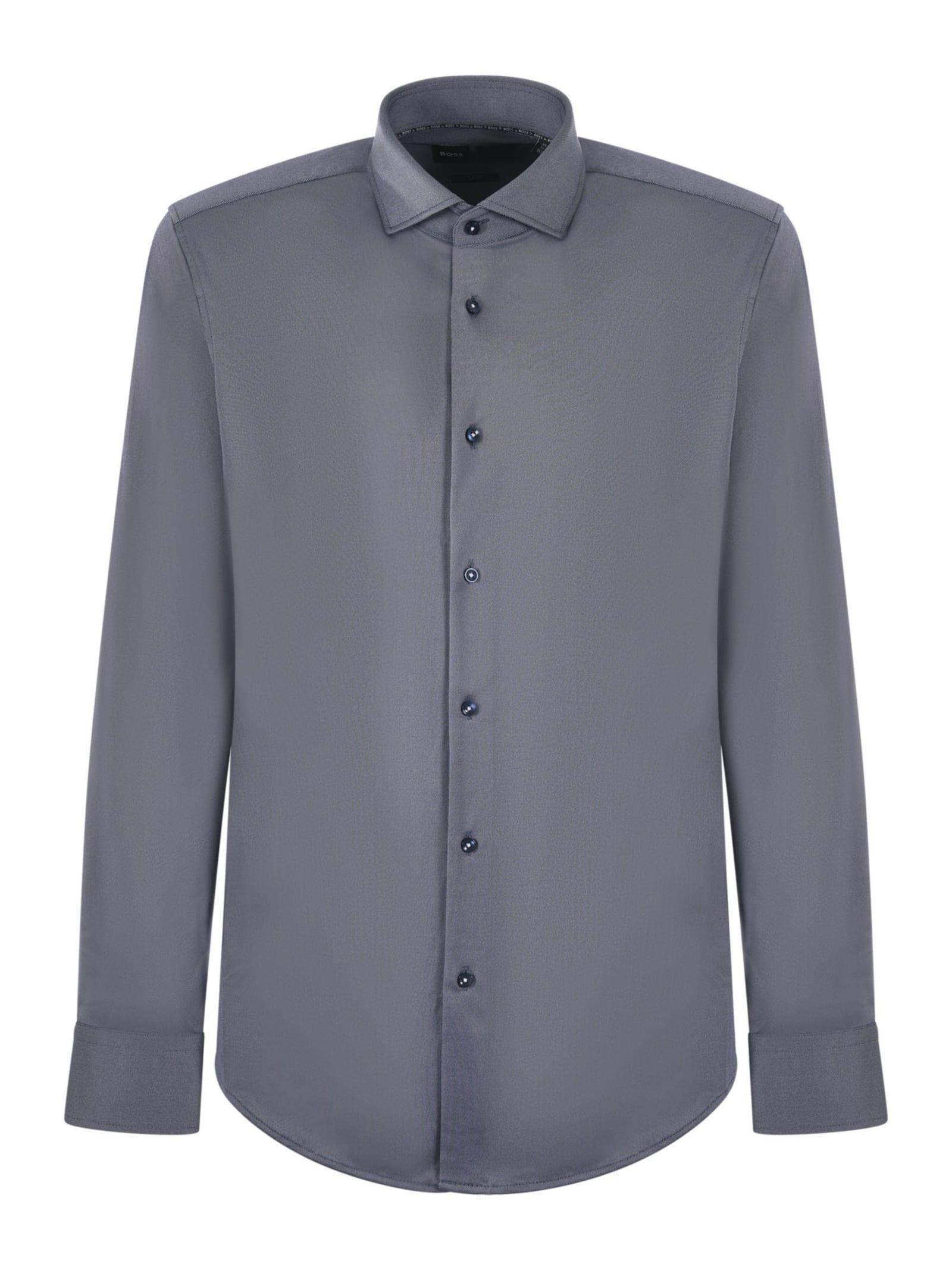 HUGO BOSS Camicia Boss In Blu Product Image