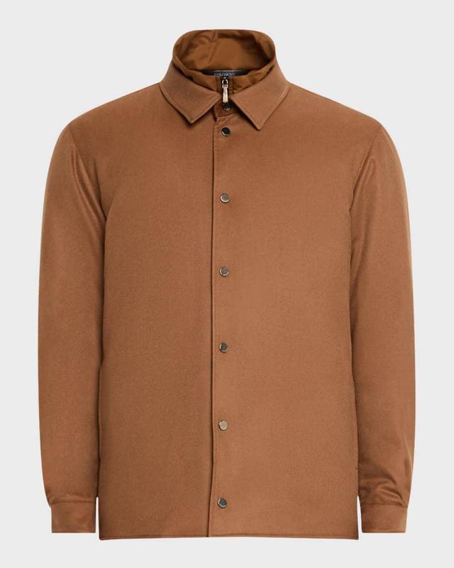 Men's Cashmere Overshirt with Bib Product Image