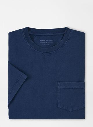 Peter Millar Mens Lava Wash Pocket Tee | Color: Navy | Size: 3XL Product Image