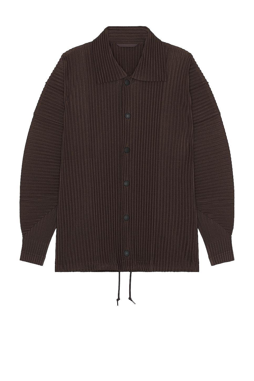 Homme Plisse Issey Miyake Heather Pleats Jacket Product Image