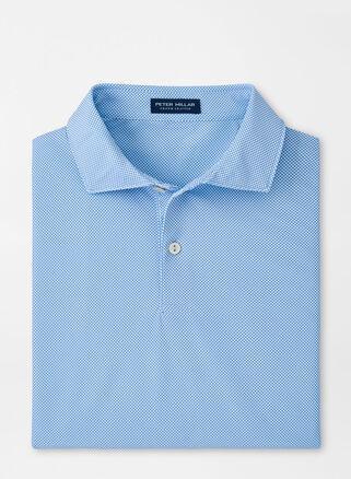 Peter Millar Mens Checkers Performance Mesh Polo | Color: Elixir | Size: L Product Image