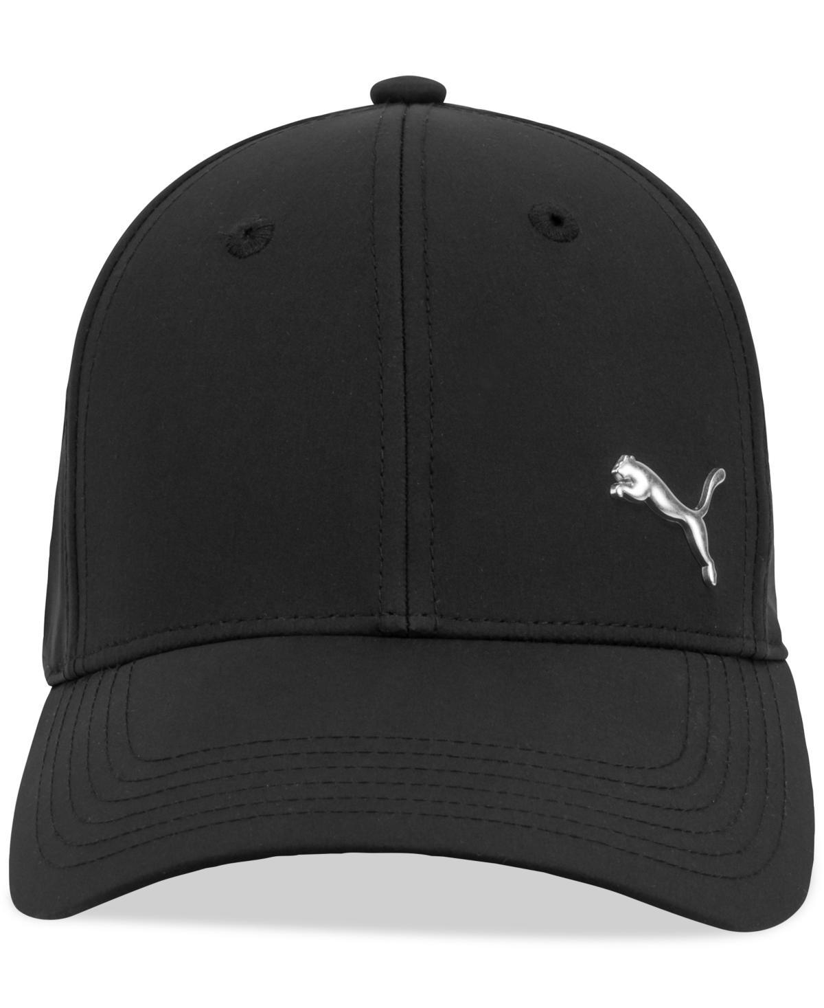 Puma Mens Alloy Solid Color Cat Logo Stretch Fit Cap Traditional/Black Product Image