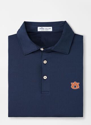 Peter Millar Mens Penn State Solid Performance Jersey Polo | Color: Navy | Size: L Product Image