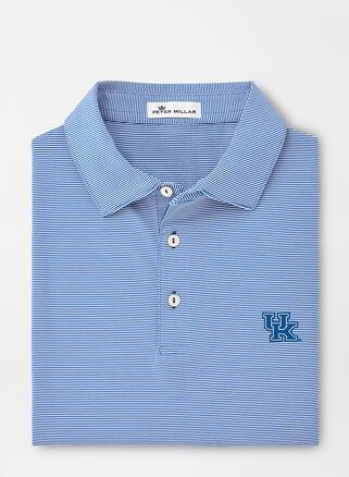 Peter Millar Mens Kentucky Jubilee Stripe Performance Polo | Color: Blue | Size: 3XL | UK Product Image