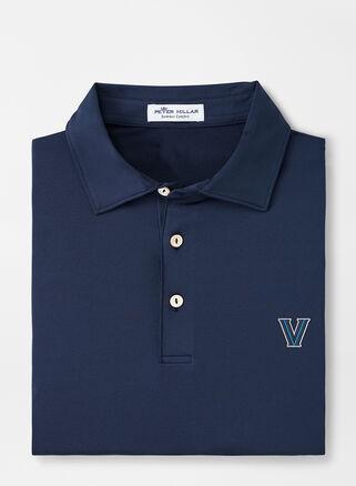 Peter Millar Mens Villanova Solid Performance Jersey Polo | Color: Navy | Size: S Product Image