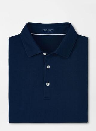 Peter Millar Mens Excursionist Flex Short Sleeve Polo | Color: Atlantic Blue | Size: XXL Product Image