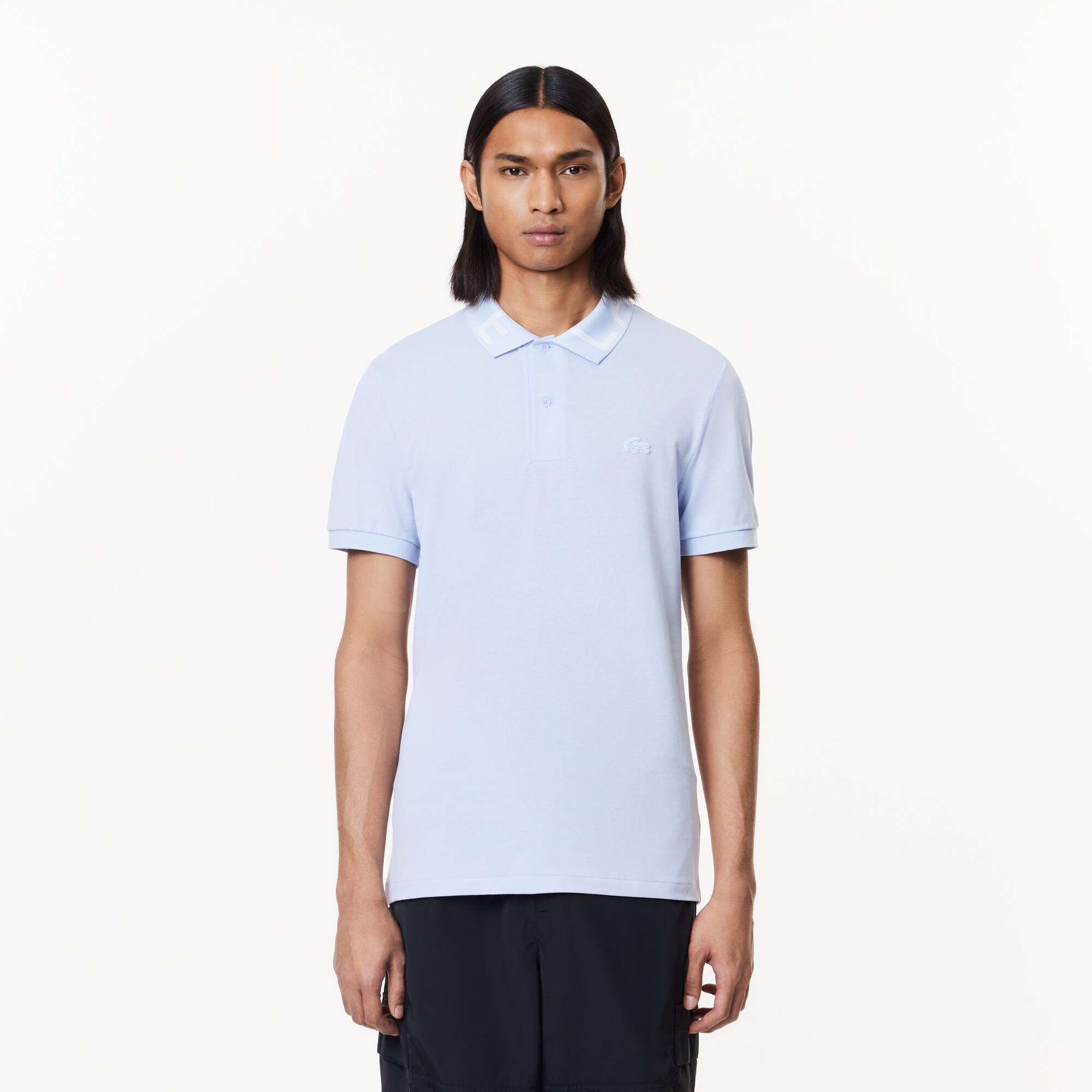 Men's Jacquard Collar Lacoste Movement Polo Product Image