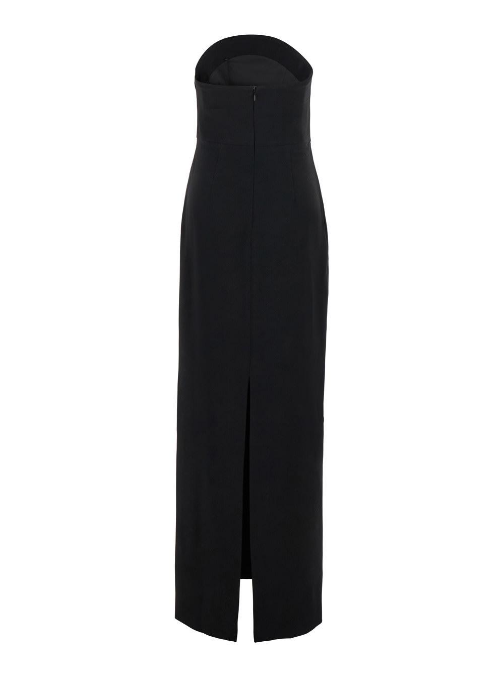 Eve Woven Crepe Maxi Dress In Black Product Image