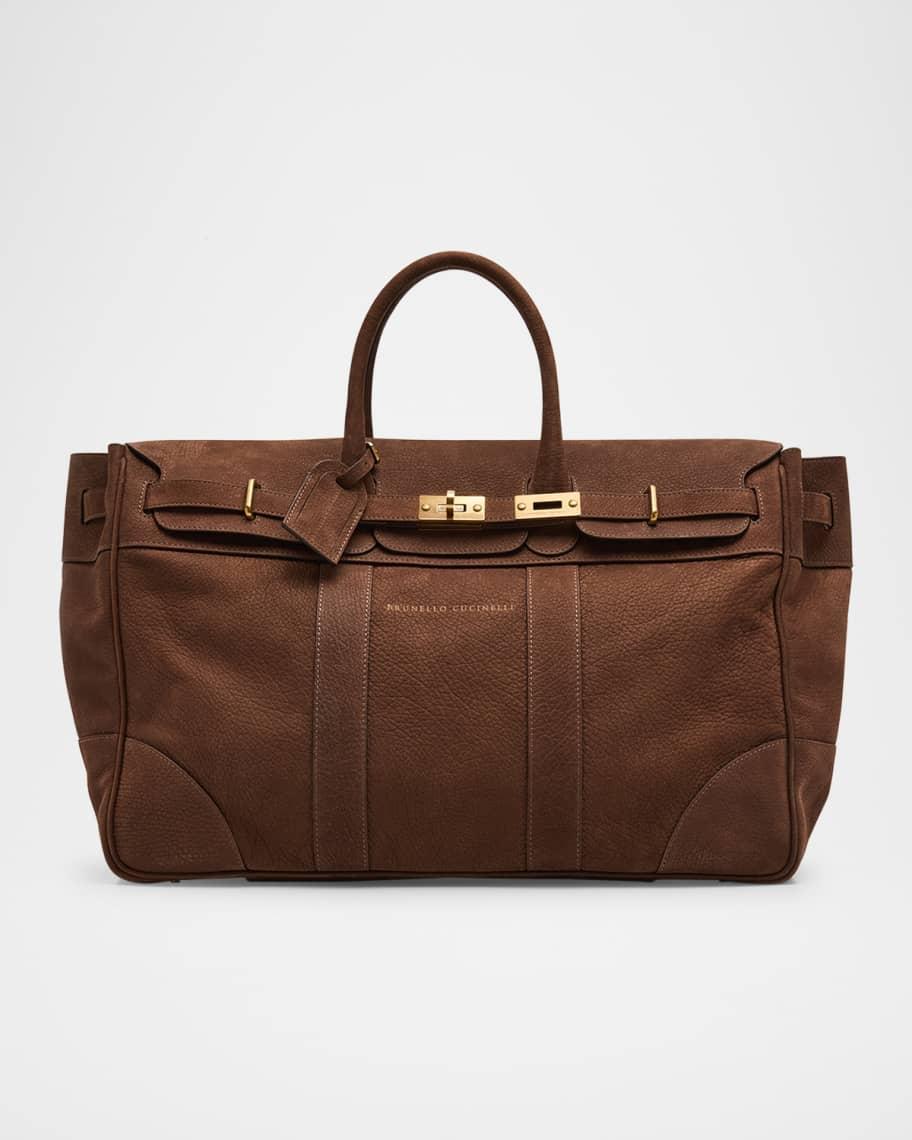 Men's Nubuck Leather Country Duffel Bag Product Image