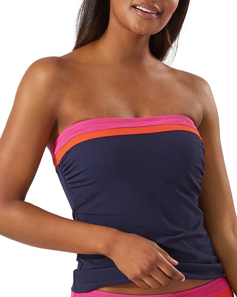 Tommy Bahama Island Cays Color Block Bandeau Tankini Top Product Image