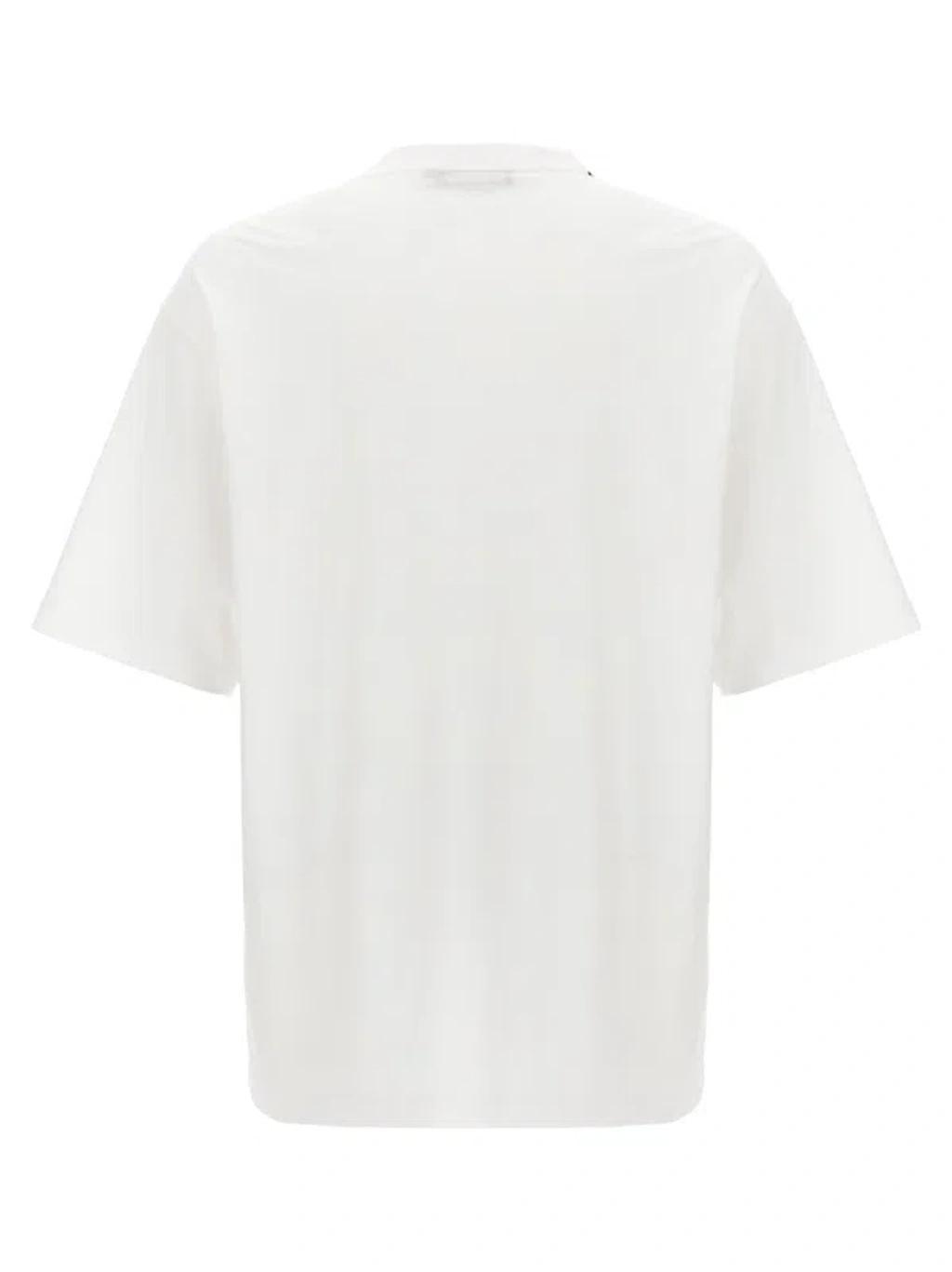 Logo Embroidery T-shirt In White Product Image