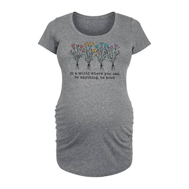 Disneys Winnie The Pooh Maternity Piglet Our Hearts Graphic Tee, Womens Grey Gray Product Image