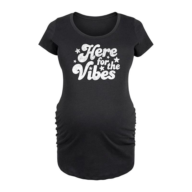 Maternity Here For The Vibes Graphic Tee, Womens Product Image