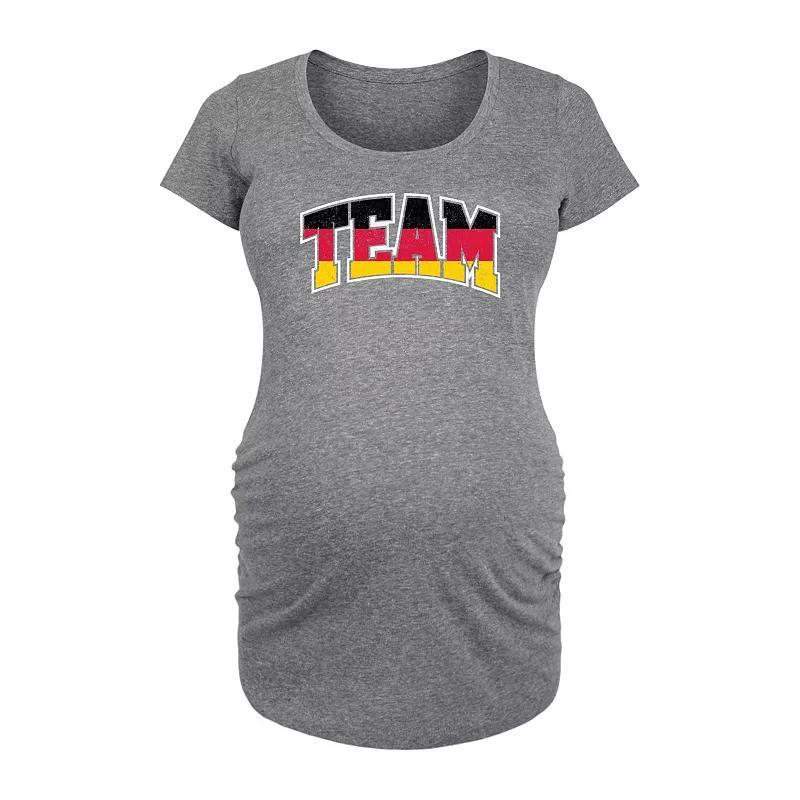 Maternity Team Germany Graphic Tee, Womens Heather Grey Product Image