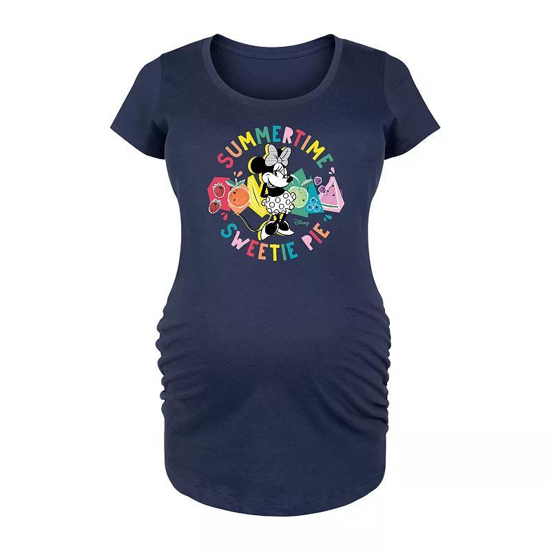 Maternity Easter Wishes and Bunny Kisses Graphic Tee, Womens Blue Product Image