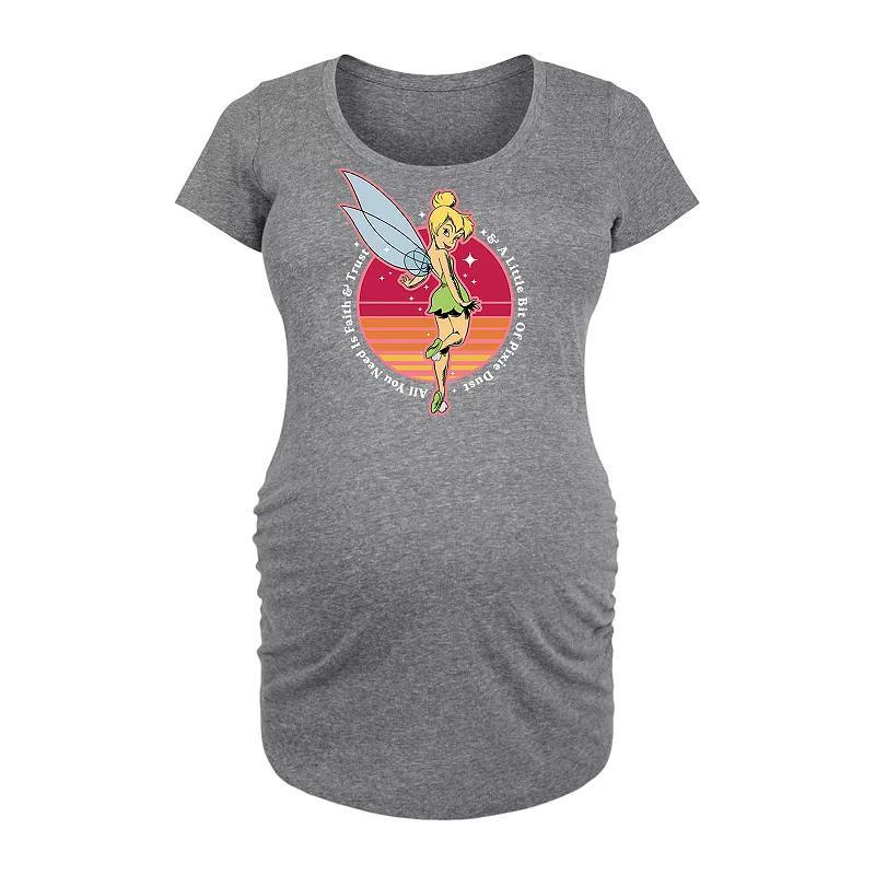 Disneys Peter Pan Maternity Faith Trust Pixie Dust Graphic Tee, Womens Product Image