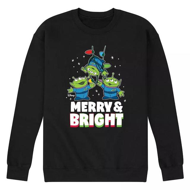 Disney / Pixars Toy Story 4 Aliens Mens Merry And Bright Fleece Sweatshirt Product Image