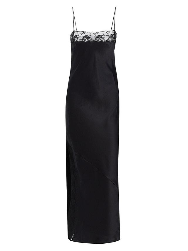 Womens Willa Silk Satin Maxi-Dress Product Image