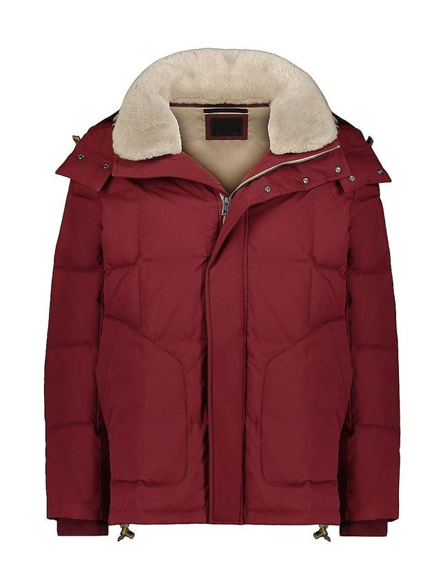 Andrew Marc Gorman Genuine Shearling Lined Down Jacket Product Image