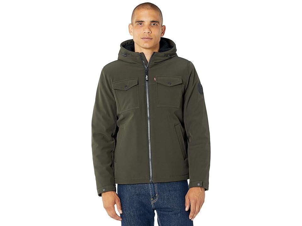 Levi's(r) Softshell with Sherpa Lining and Hood Men's Clothing Product Image