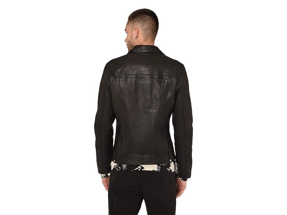 AllSaints Milo Biker Jacket Men's Clothing Product Image