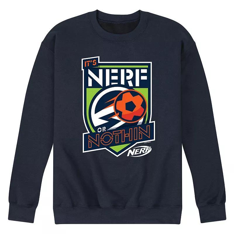 Mens Nerf Or Nothing Soccer Fleece Sweatshirt Blue Product Image