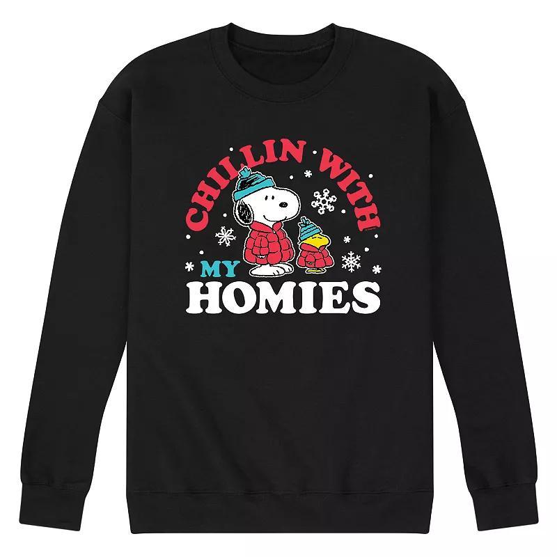 Mens Peanuts Chillin With My Homies Sweatshirt Product Image