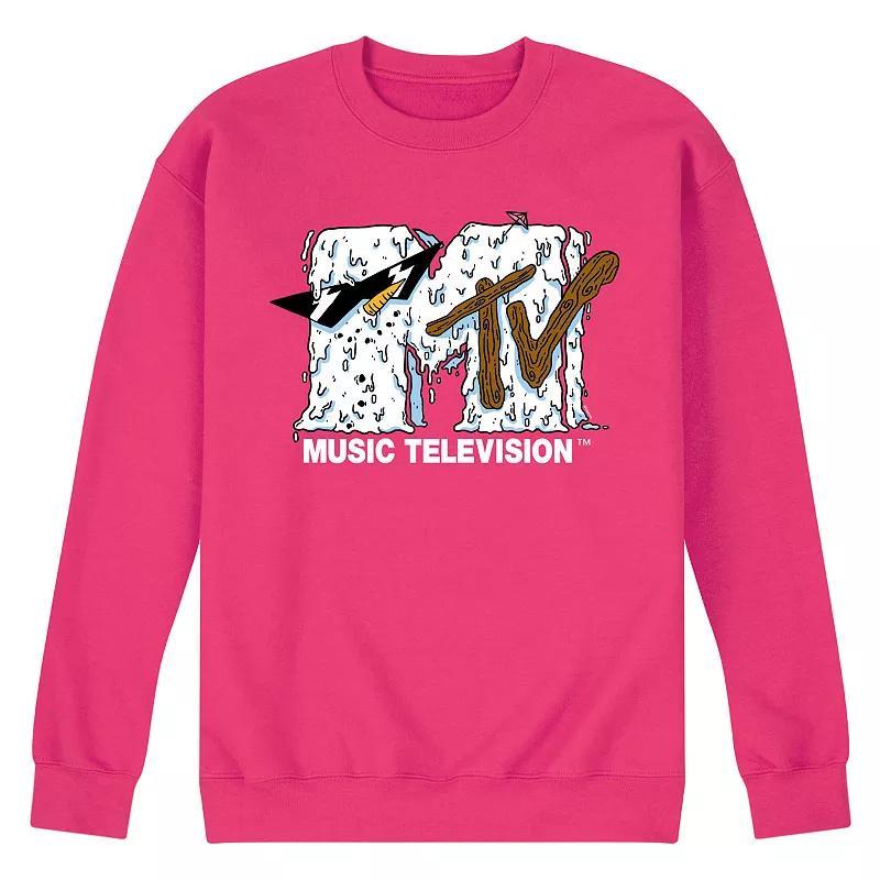 Mens MTV Snowman Logo Fleece Sweatshirt Product Image