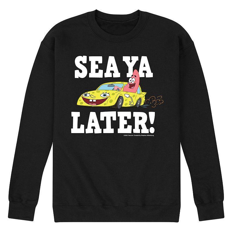 Mens SpongeBob SquarePants Sea Ya Later Sweatshirt Product Image