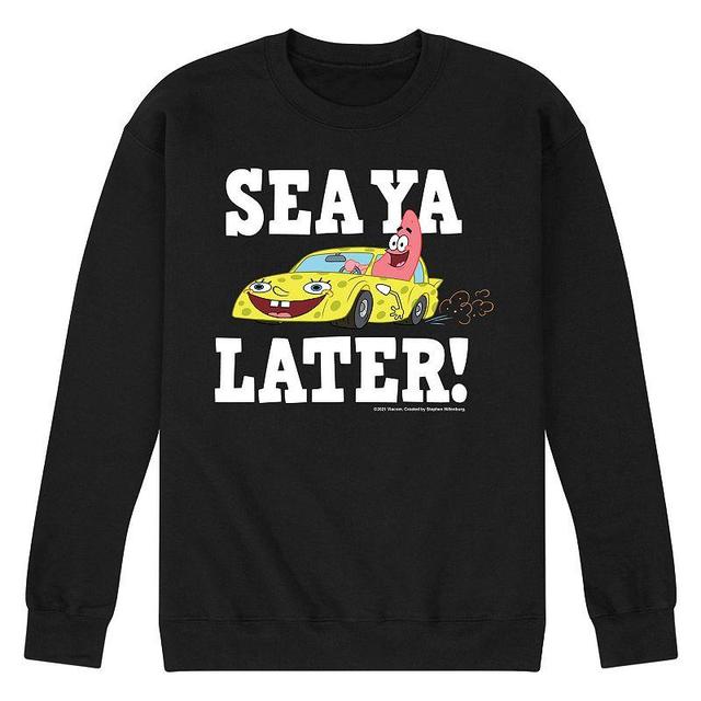 Mens SpongeBob SquarePants Sea Ya Later Sweatshirt Product Image