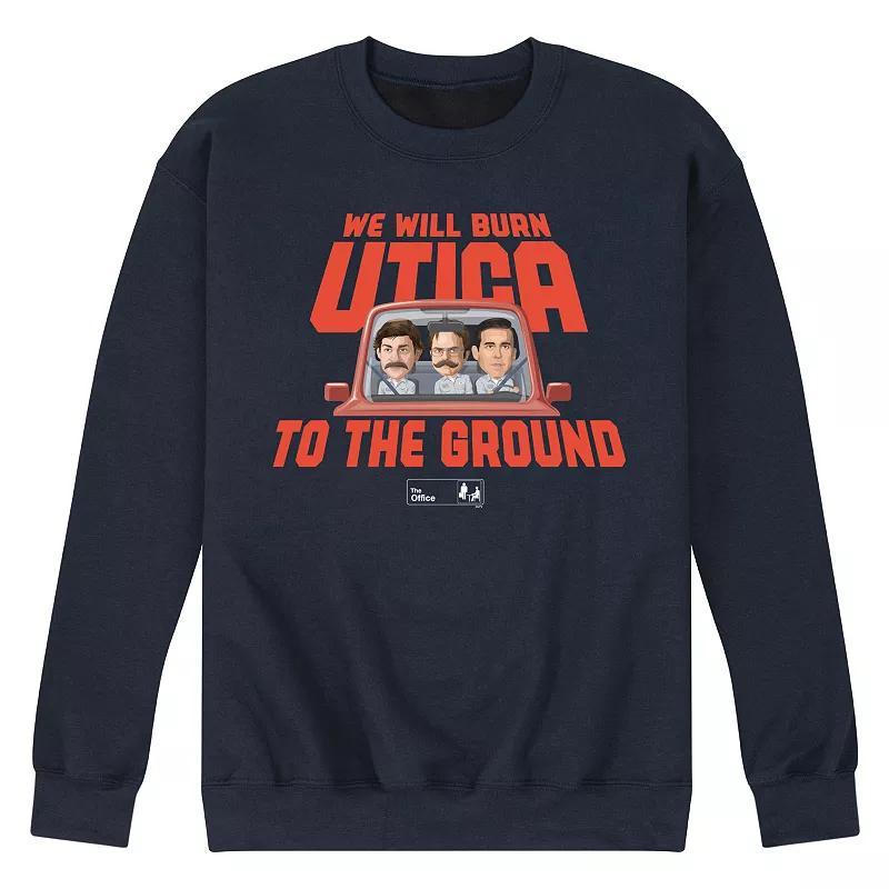 Mens The Office Burn Utica Sweatshirt Med Grey Product Image