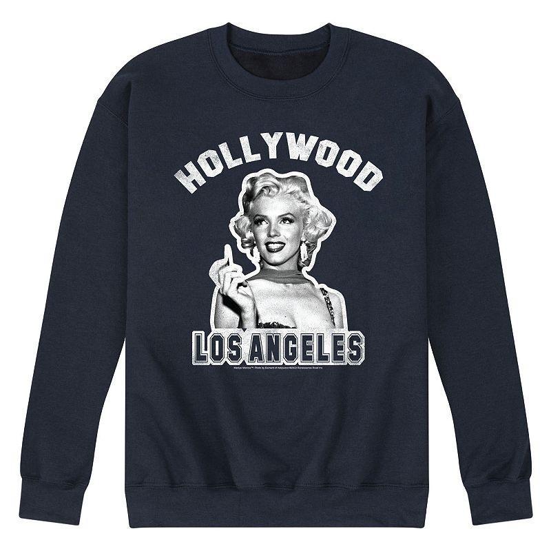 Mens Marilyn Monroe Hollywood Sweatshirt Blue Product Image