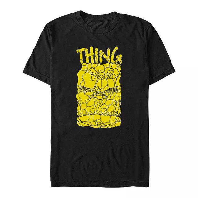 Big & Tall Marvel Fantastic Four The Thing Block Face Graphic Tee, Mens Product Image